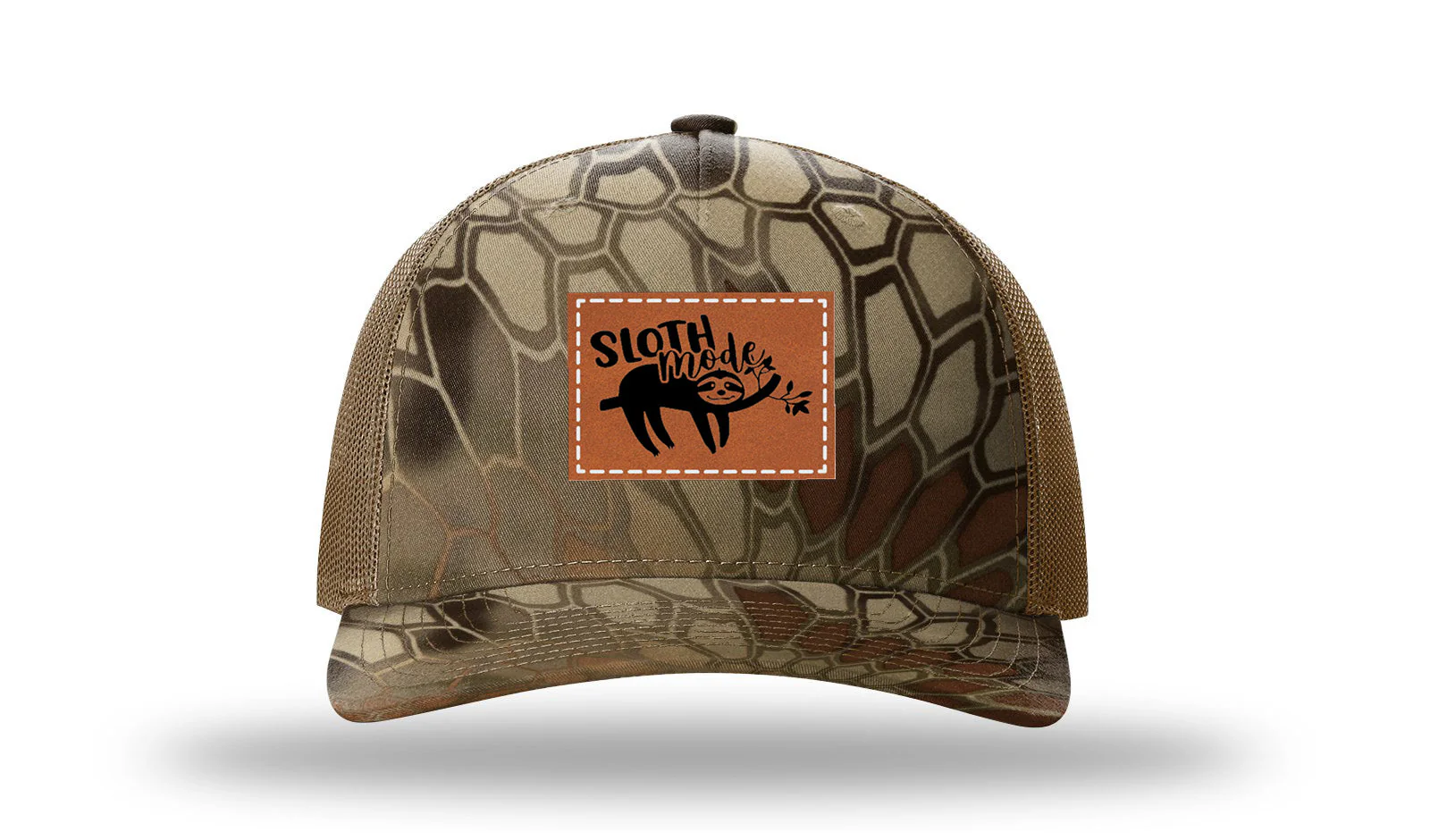 Sloth Leather Patch Richardson 112PFP Hat - Image 9
