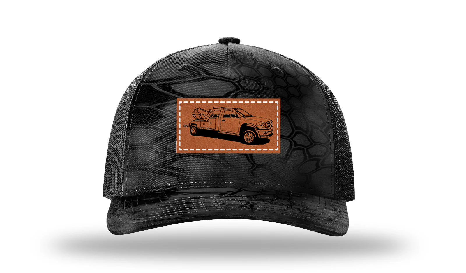 Tow Truck Leather Patch Richardson 112PFP Hat - Image 10