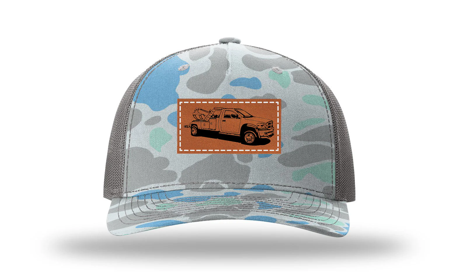 Tow Truck Leather Patch Richardson 112PFP Hat - Image 16