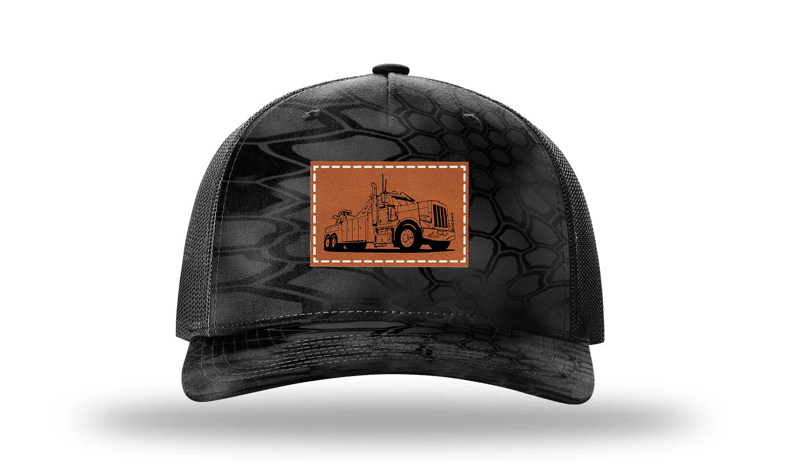 Tow Truck 2 Leather Patch Richardson 112PFP Hat - Image 10