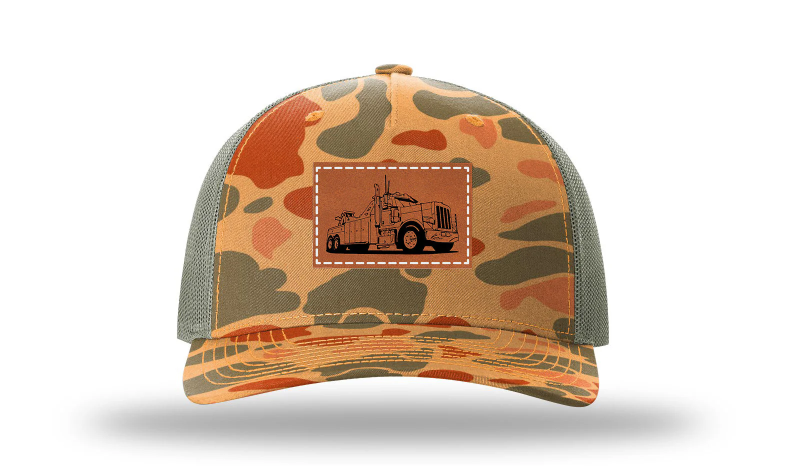 Tow Truck 2 Leather Patch Richardson 112PFP Hat - Image 17