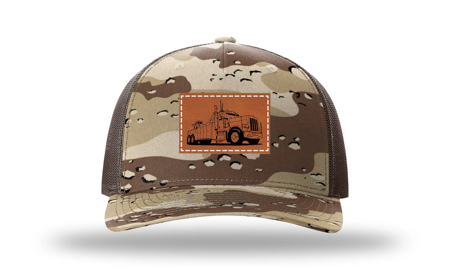 Tow Truck 2 Leather Patch Richardson 112PFP Hat - Image 5