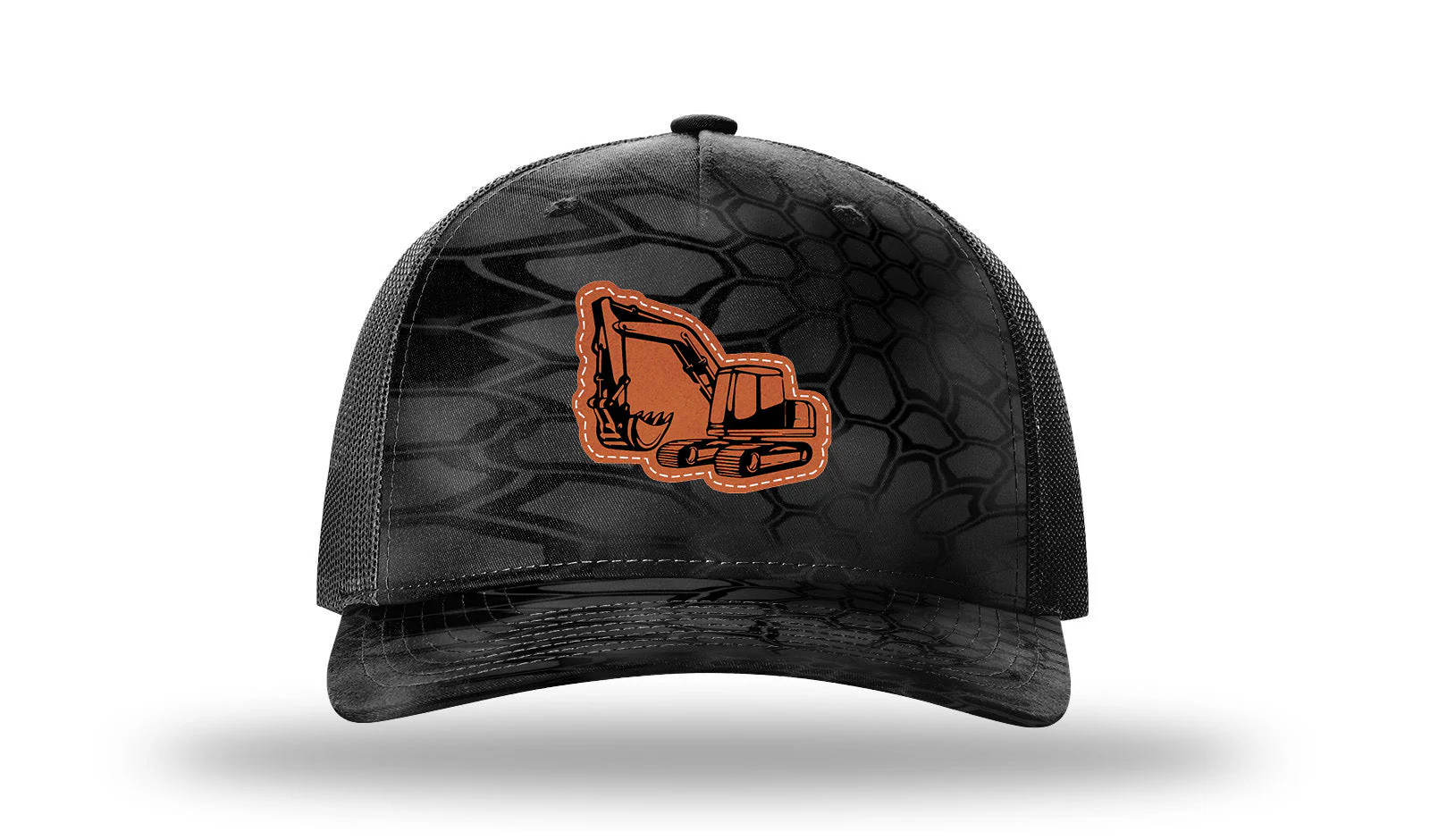 Excavator Leather Patch Richardson 112PFP Hat - Image 10