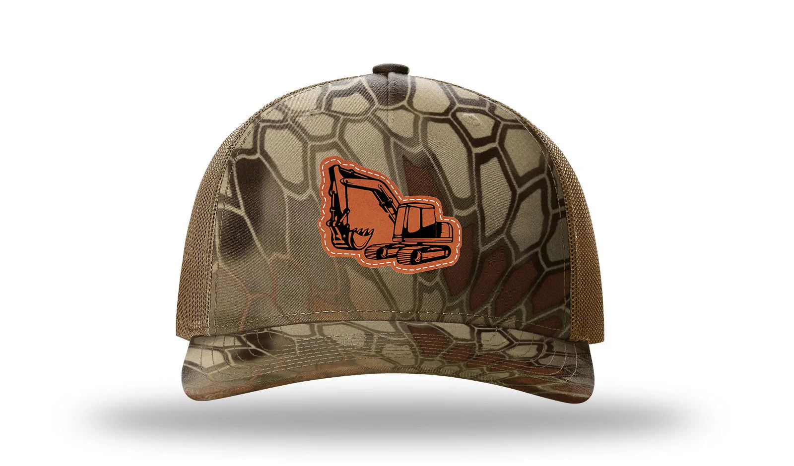 Excavator Leather Patch Richardson 112PFP Hat - Image 9