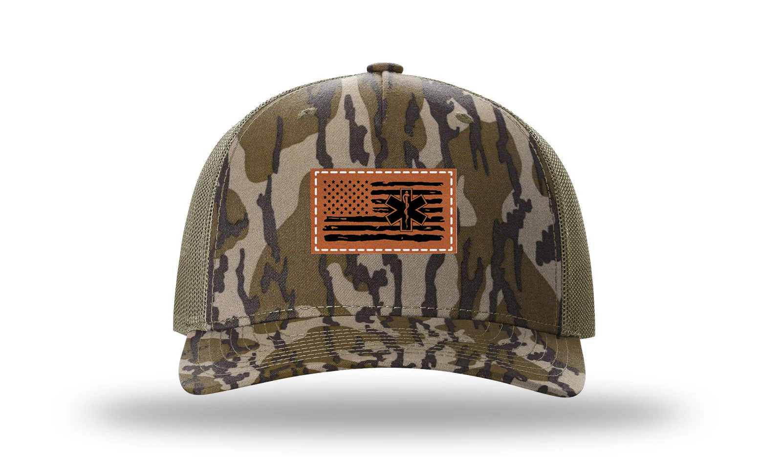 EMS Flag Leather Patch Richardson 112PFP Hat - Image 12
